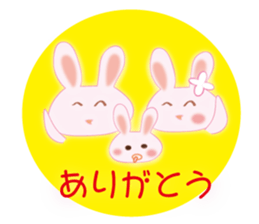 The pregnancy and delivery rabbit sticker #9058059