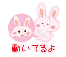 The pregnancy and delivery rabbit sticker #9058068