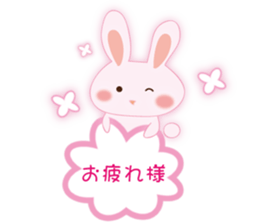 The pregnancy and delivery rabbit sticker #9058093