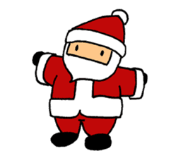 Santa and reindeer Christmas ! sticker #9058456