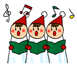 Santa and reindeer Christmas ! sticker #9058465