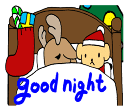 Santa and reindeer Christmas ! sticker #9058479