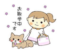 Easy-to-use sticker of girl! sticker #9058982