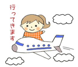 Easy-to-use sticker of girl! sticker #9058992