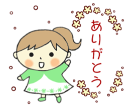 Easy-to-use sticker of girl! sticker #9059000