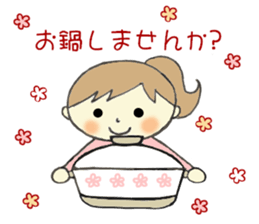 Easy-to-use sticker of girl! sticker #9059004
