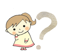 Easy-to-use sticker of girl! sticker #9059013