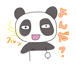 kawaii panda sticker sticker #9060266