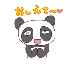 kawaii panda sticker sticker #9060269