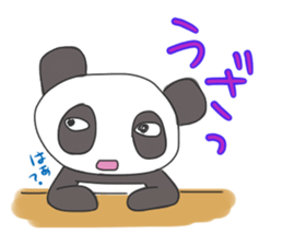 kawaii panda sticker sticker #9060272