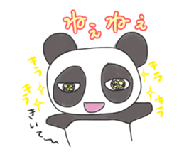 kawaii panda sticker sticker #9060278