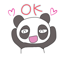 kawaii panda sticker sticker #9060283