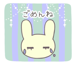Pastel rabbit. sticker #9060499