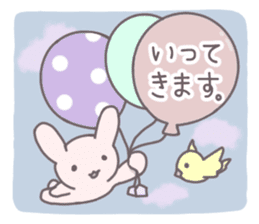 Pastel rabbit. sticker #9060501