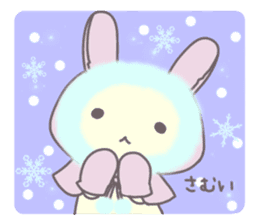 Pastel rabbit. sticker #9060506