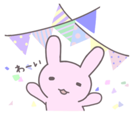 Pastel rabbit. sticker #9060509