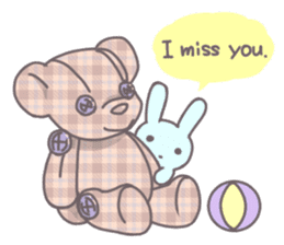Pastel rabbit. sticker #9060512