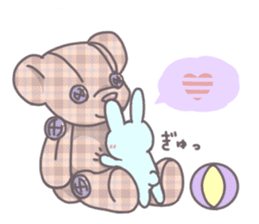 Pastel rabbit. sticker #9060513