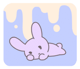 Pastel rabbit. sticker #9060518