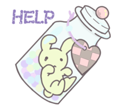 Pastel rabbit. sticker #9060519