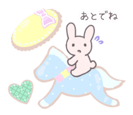 Pastel rabbit. sticker #9060523