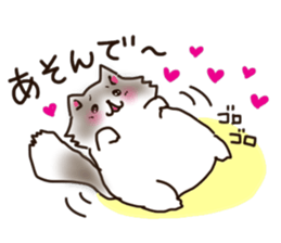 To important person Fluffy Cat sticker #9060580