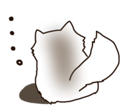 To important person Fluffy Cat sticker #9060595