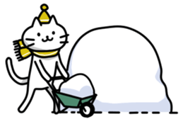 YOUKI na NEKO winter sticker #9060674