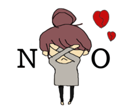 Cute girl but sweat sticker #9061097