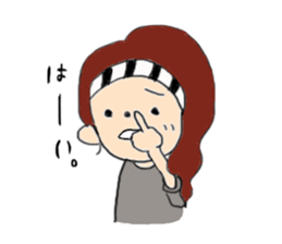 Cute girl but sweat sticker #9061104