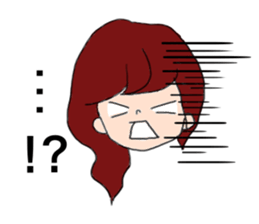 Cute girl but sweat sticker #9061114