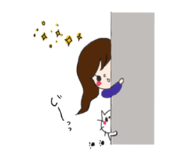 Cute girl but sweat sticker #9061117