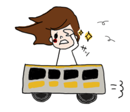 Cute girl but sweat sticker #9061128