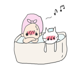 Cute girl but sweat sticker #9061134