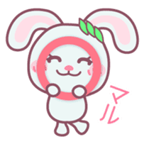 Chocolate bunny -Answer set- sticker #9061168