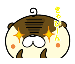 Negative otter. The third version. sticker #9061624