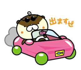 Negative otter. The third version. sticker #9061632