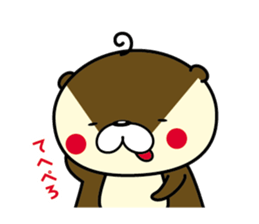 Negative otter. The third version. sticker #9061633