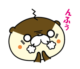 Negative otter. The third version. sticker #9061649