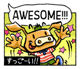 Boar-kun's Useful Phrases with Japanese sticker #9061896