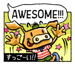 Boar-kun's Useful Phrases with Japanese sticker #9061896