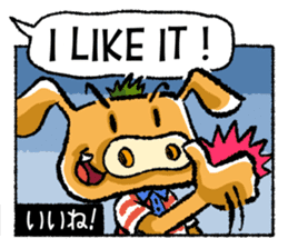 Boar-kun's Useful Phrases with Japanese sticker #9061908