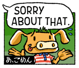 Boar-kun's Useful Phrases with Japanese sticker #9061926