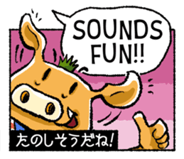 Boar-kun's Useful Phrases with Japanese sticker #9061928