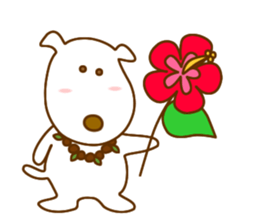 The dog which lives at Hawaii sticker #9062296