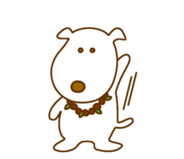 The dog which lives at Hawaii sticker #9062297