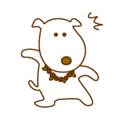 The dog which lives at Hawaii sticker #9062298