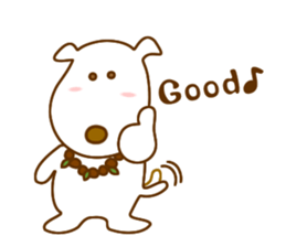 The dog which lives at Hawaii sticker #9062301