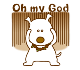 The dog which lives at Hawaii sticker #9062302