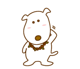 The dog which lives at Hawaii sticker #9062305